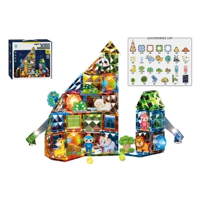 Infinity Toys Magnetic blocks with light 90pcs