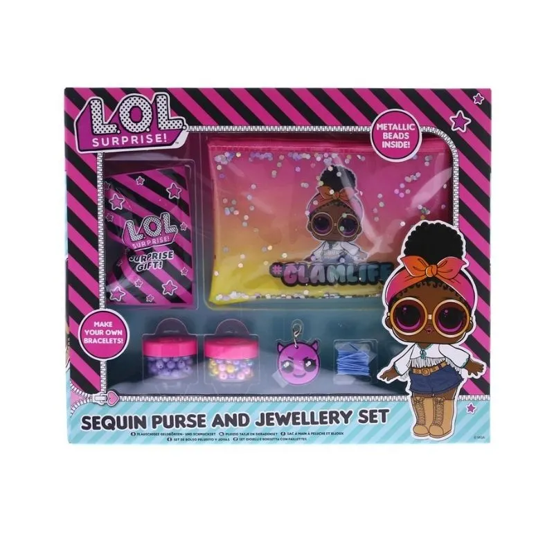 LOL Surprise! Sequin Purse & Jewellery Set