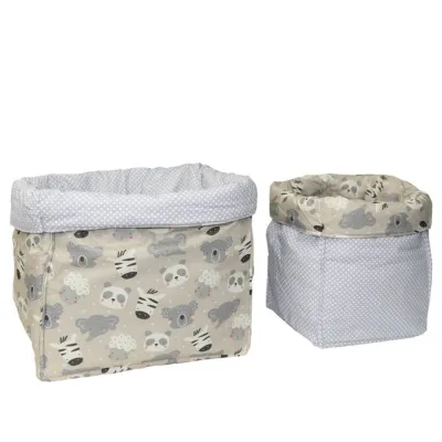Set storage baskets Panda