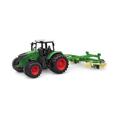 Tractor 1:24 Agricultural with Straw Collector