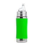 Pura Kiki 11oz Toddler Stainless Steel Bottle (Sippy / Green Sleeves)
