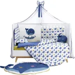 Baby Bedding Set of 9pcs Whale