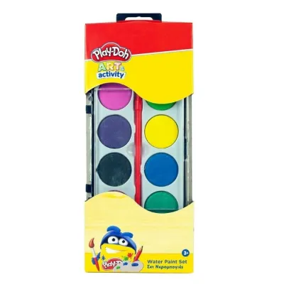 Watercolors with Brush Play Doh 12 Colors