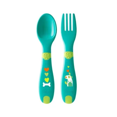 Chicco Fork - Spoon Set 12M+