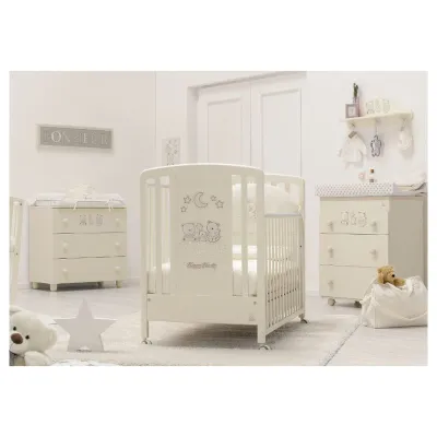 Italbaby Happy Family Baby cot - Ivory
