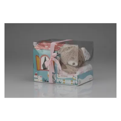 Inter baby blanket+plush toy+house osito