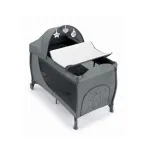 Cam Daily Plus Teddy Travel Cots - Grey