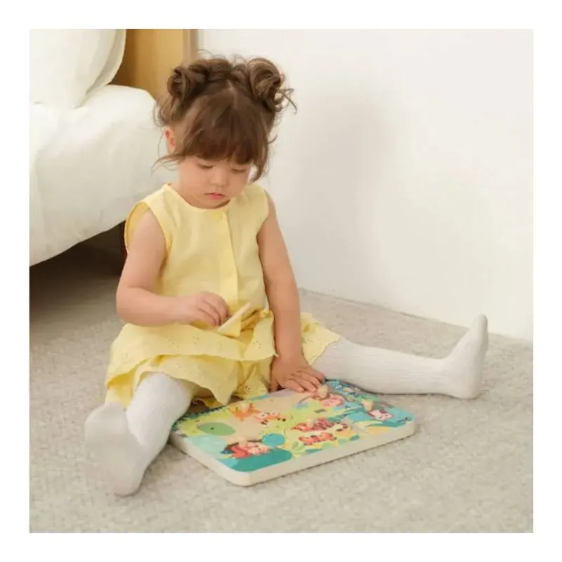 Classic World Toys Wooden Kids Puzzle Pegged
