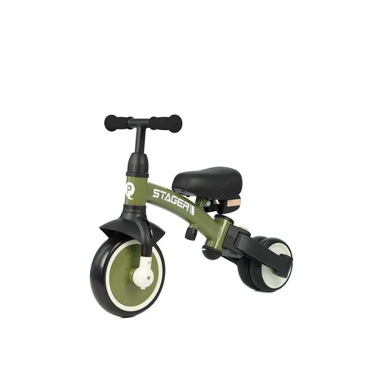 Qplay STAGER Green foldable evolutionary tricycle