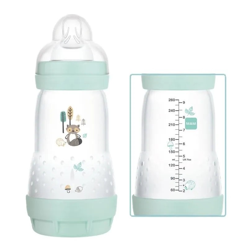 MAM Colors of Nature Baby Bottle Easy Start  Anti-Colic 260ml - Blue