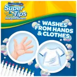Crayola Super Tips Washable Markers, 150 Count