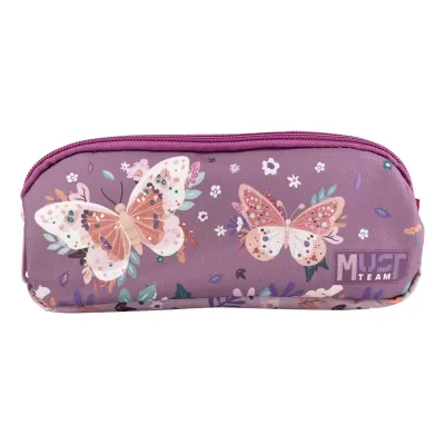 School Case Must Team Butterflies Lilac 2 Zippers