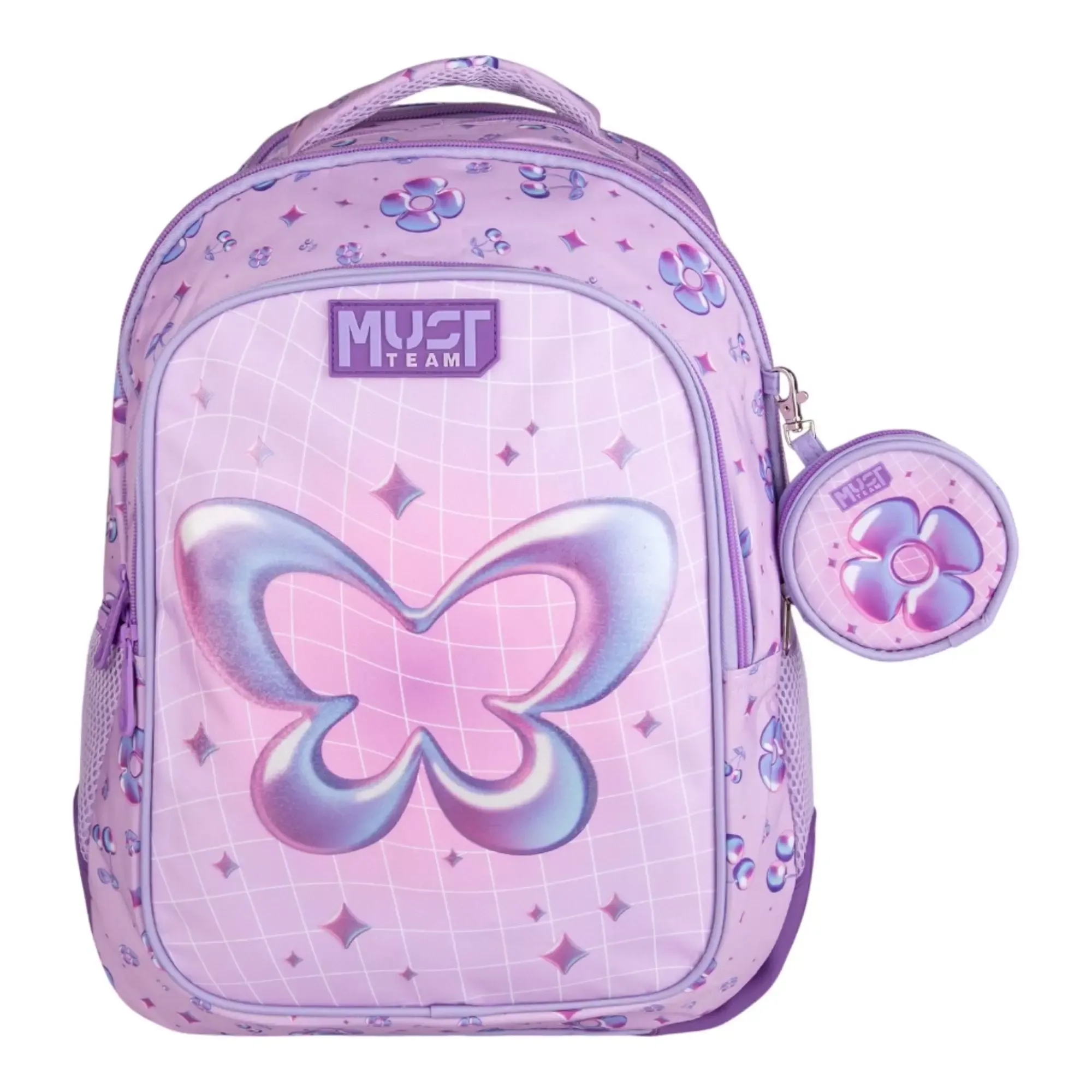 School Backpack Elementary Must Team Multi Butterfly 4 Compartments