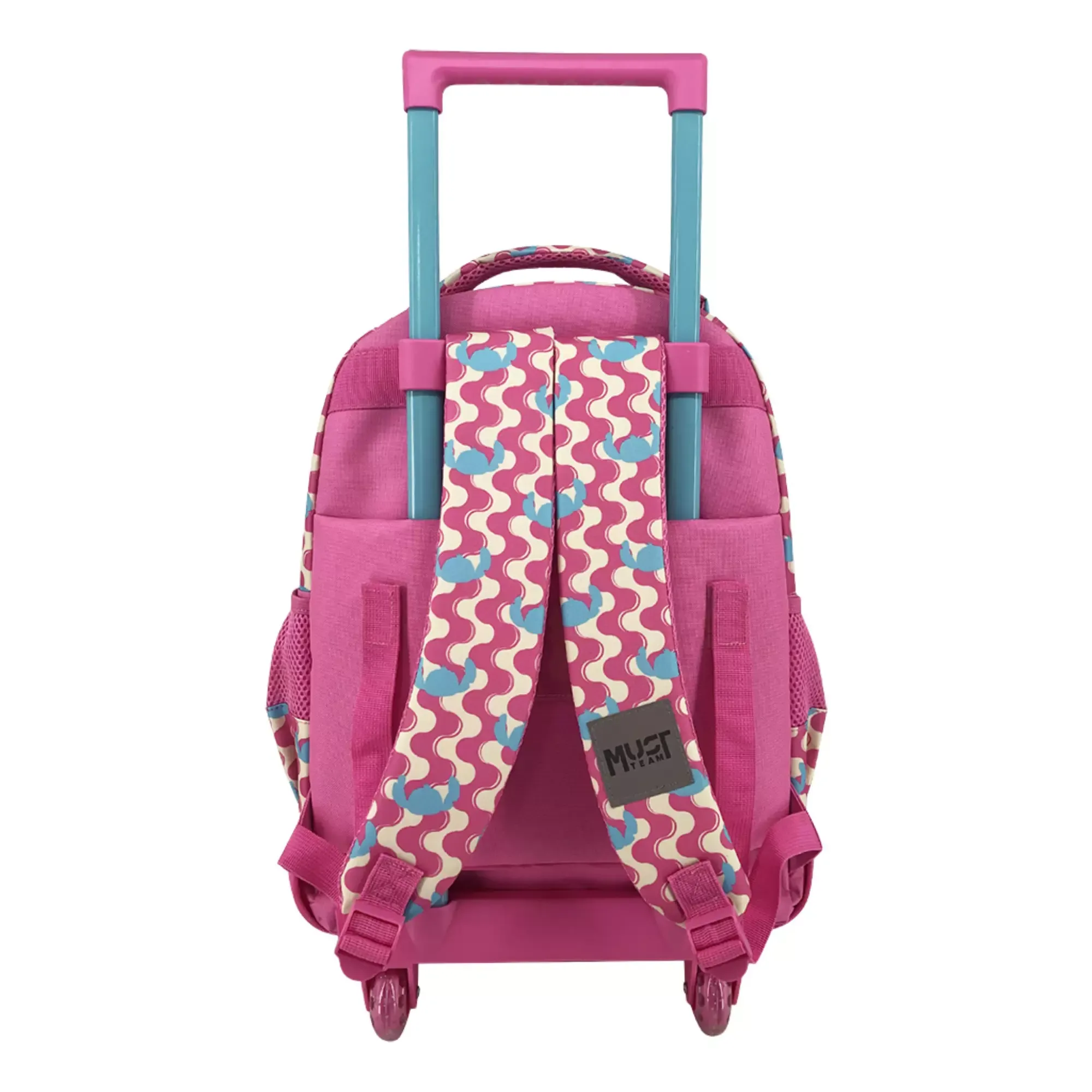 School Trolley Bag Elementary Disney Stitch Pink Must Team 3 Compartments