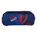 School Barrel Pencil Case Spider- Man NYC Hero Must Team 2 Zippers