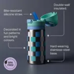Tommee Tippee On the Go Stainless Steel Insulated Bottle Flask Pink