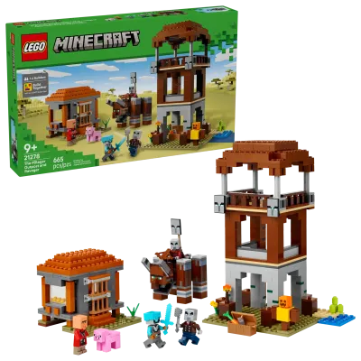 Lego Minecraft The Pillager Outpost and Ravager
