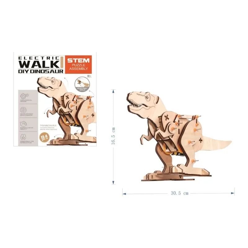 Infinity Toys - Electric walk DIY wooden tyrannosaurus