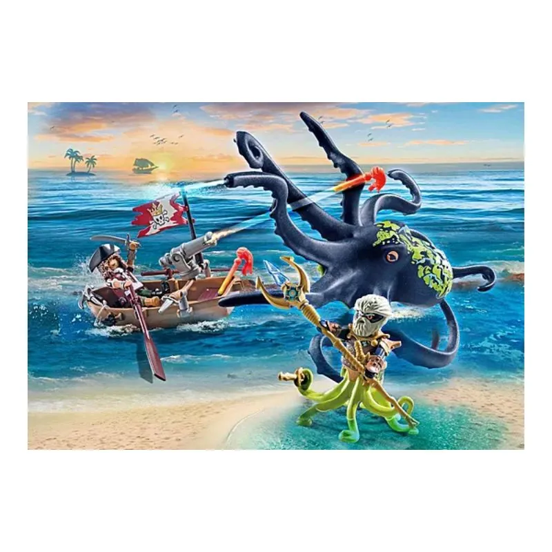 Playmobil Battle against the Giant Octopus