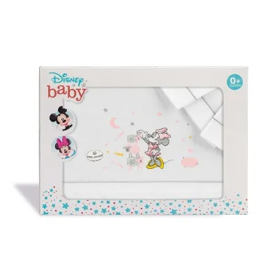 Inter baby 3pcs bed.crib cotton -  minnie W/GRAY