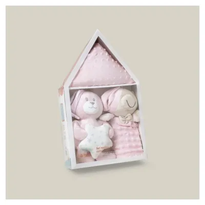 Inter baby plush toys 3pcs set - PINK