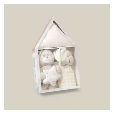 Inter baby plush toys 3pcs set  - BEIGE