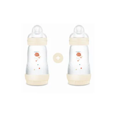 MAM Easy Start Anti-Colic Baby Bottles Set of 2 260 ml Ivory