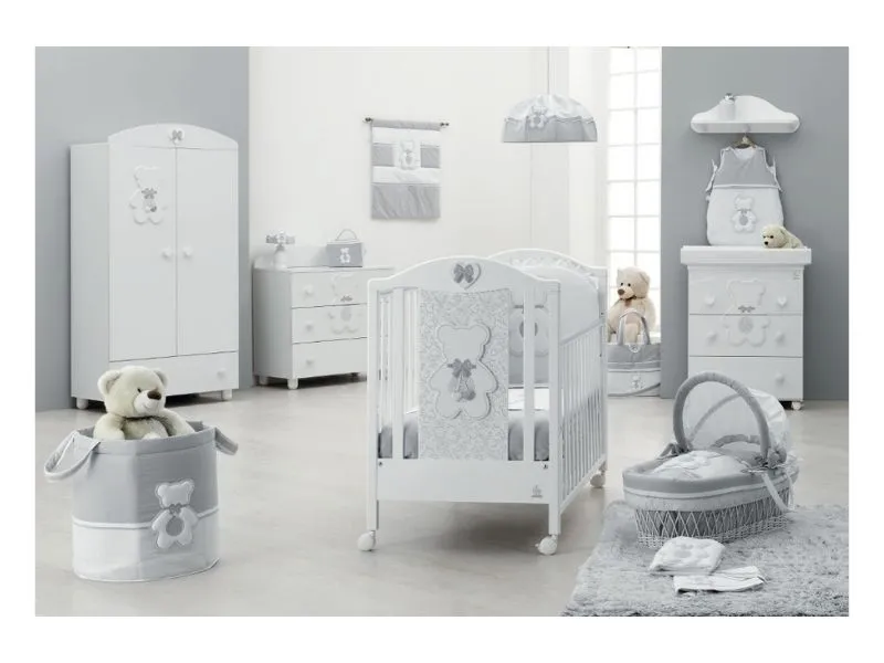 Italbaby cot Fiocco classic (white)