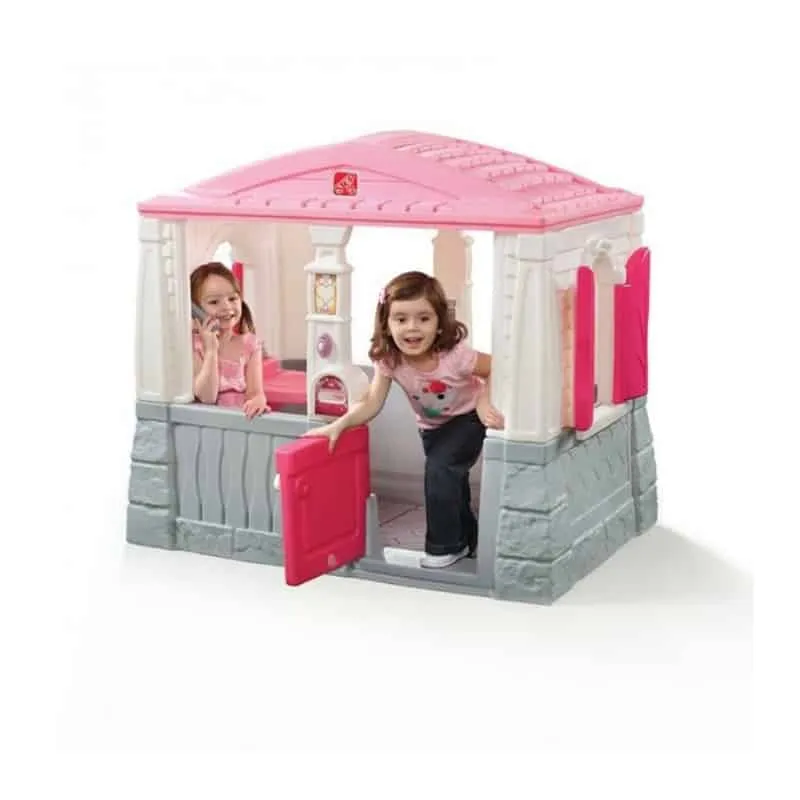 Kids Cottage Playhouse Neat and Tidy Pink