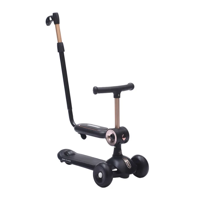 Bebe Stars Scooter Xride 2 in 1 Black With Handlebar