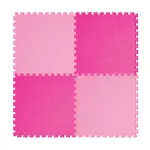 Plain Puzzle Floor Mats Pink 60*60 4 pcs