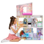Rainbow High Color & Play 3-Story Doll House, Design All Walls & Floors with Washable Markers
