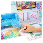 Rainbow High Color & Play 3-Story Doll House, Design All Walls & Floors with Washable Markers