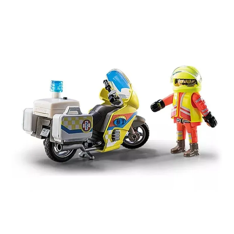 Playmobil City Life Rescue Motorcycle with Flashing Light