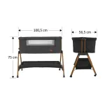 Bebe Stars Crystal Graphite Cradle