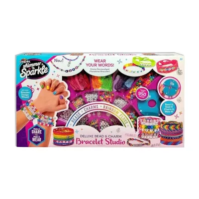 Cra-Z-Art Shimmer N Sparkle Deluxe Bead & Charm Bracelet Studio