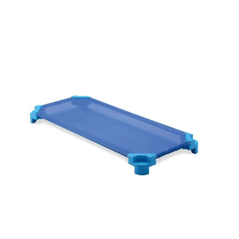 Stackable Plastic Cot - Blue