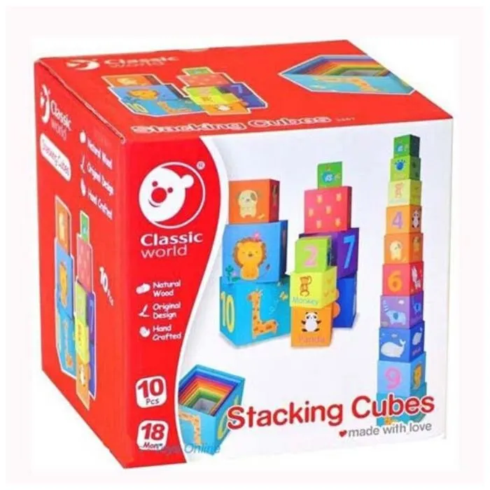 Classic World Toys Stacking Cubes