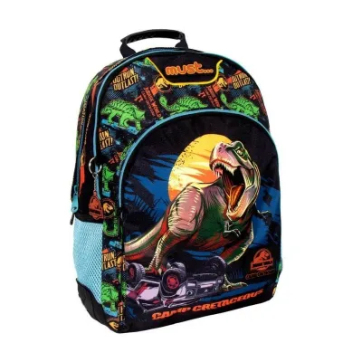 The School Backpack Jurassic Camp Cretaceous Must with 3 cases