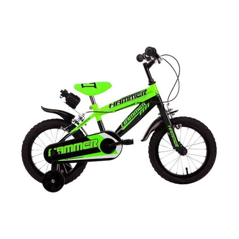 16″ Hammer Bicycle Green/Black