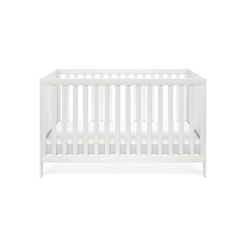 Silver Cross Bromley white convertible cot bed to toddler bed