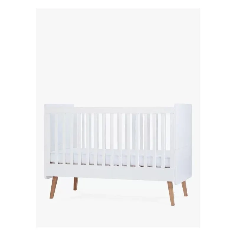 Silver Cross Brighton Cotbed, White/Natural