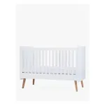 Silver Cross Brighton Cotbed, White/Natural