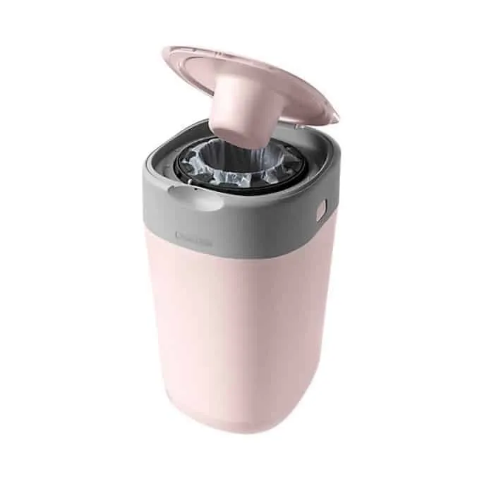 Tommee Tippee twist and click advanced nappy disposal sangenic bin - pink