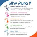 Pura Kiki 11oz Straw Stainless Steel Bottle (Straw / Pink Sleeve)