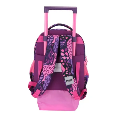 School Trolley Bag Elementary Must Team Heart Print 3 Compartments