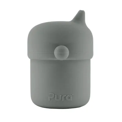 Pura Silicone Sippy Cup Slate - Grey