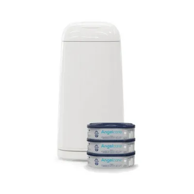 Angelcare Nappy Bin Octagonal + 3 Refills