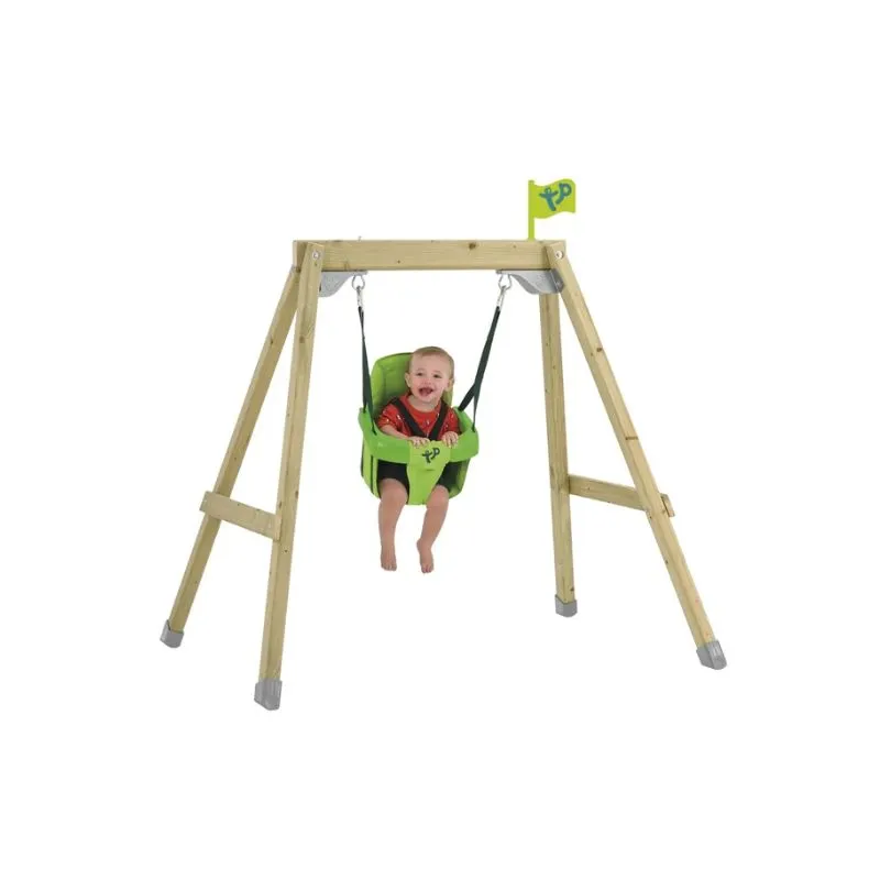 TP Forest Acorn convertible swing set - baby chair - anchoring kit - FSC wood h200 cm
