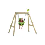 TP Forest Acorn convertible swing set - baby chair - anchoring kit - FSC wood h200 cm